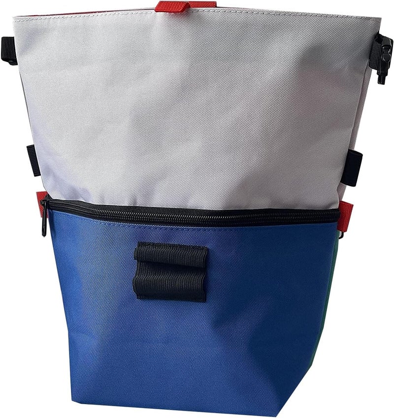 SESH Chalk Bucket - Large Size Chalk Bag for Climbing & Bouldering with Magnetic Closure, 4 Brush Holders, & 2 Side Pockets with Mesh Organizer - Durable - Image 2